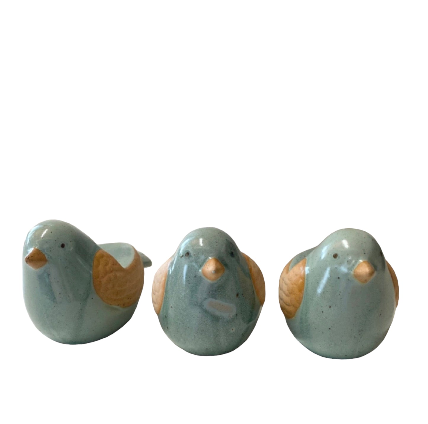 Pot Plant Feet Bird Cuties Set of 3 Aqua - The Renmy Store Homewares & Gifts 