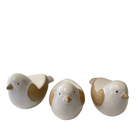 Pot Plant Feet Bird Cuties Set of 3 Shabby Chic - The Renmy Store Homewares & Gifts 