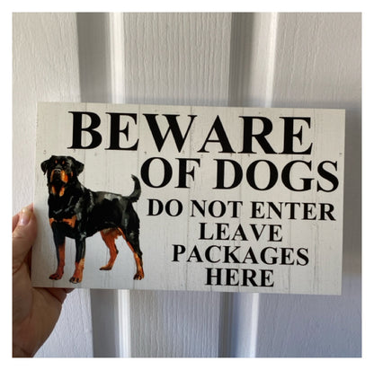 Rottweiler Dog Personalised Custom Sign