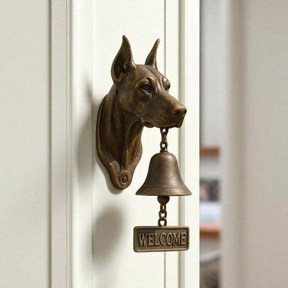 Doberman Welcome Dog Doorbell Bell