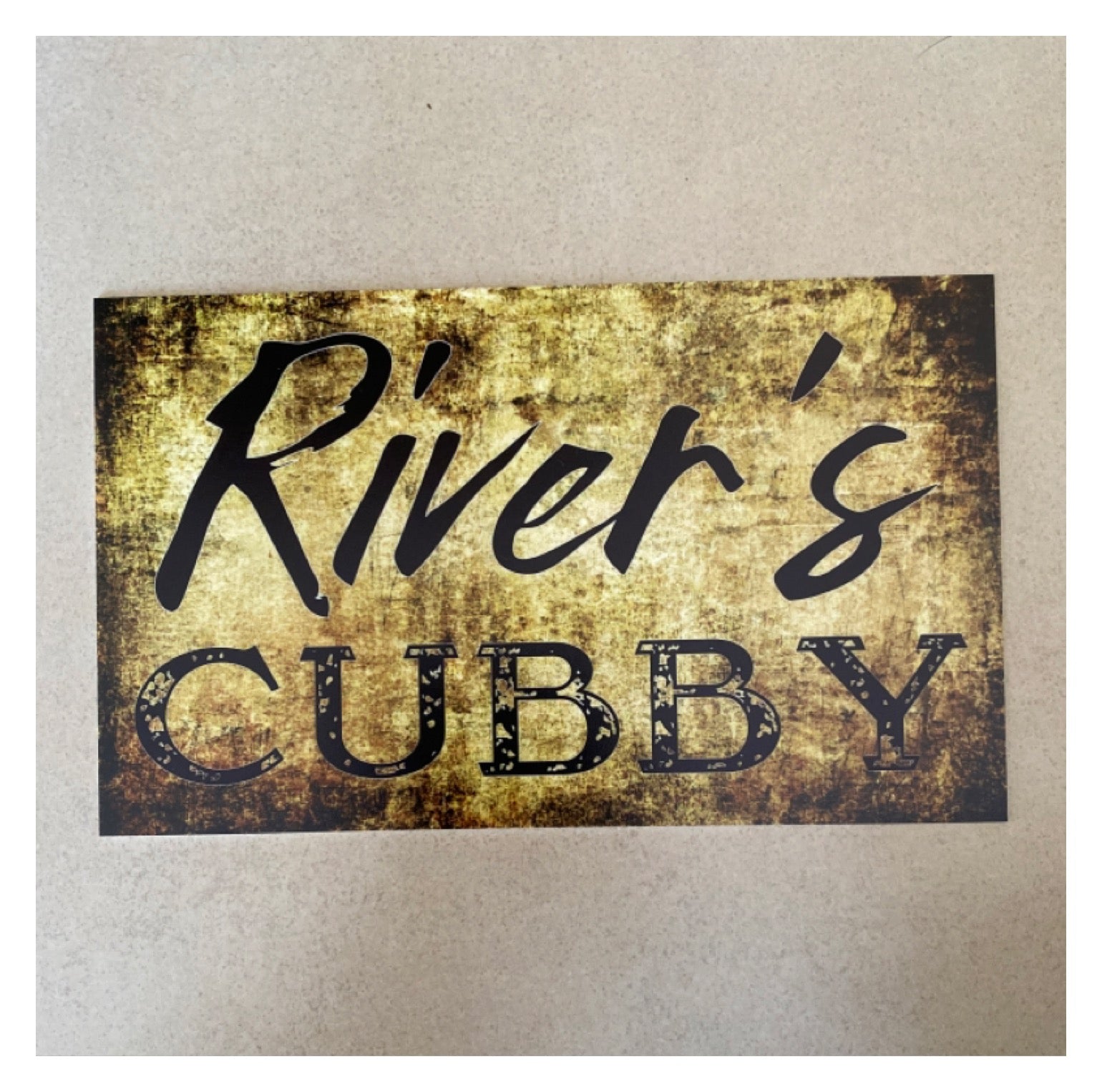 Cubby House Vintage Custom Personalised Sign - The Renmy Store Homewares & Gifts 