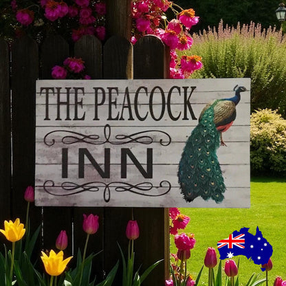The Peacock Inn Sign