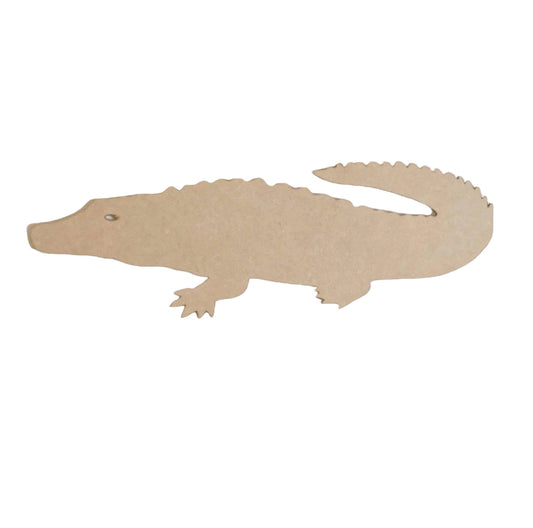Crocodile Croc Raw MDF Timber DIY Craft