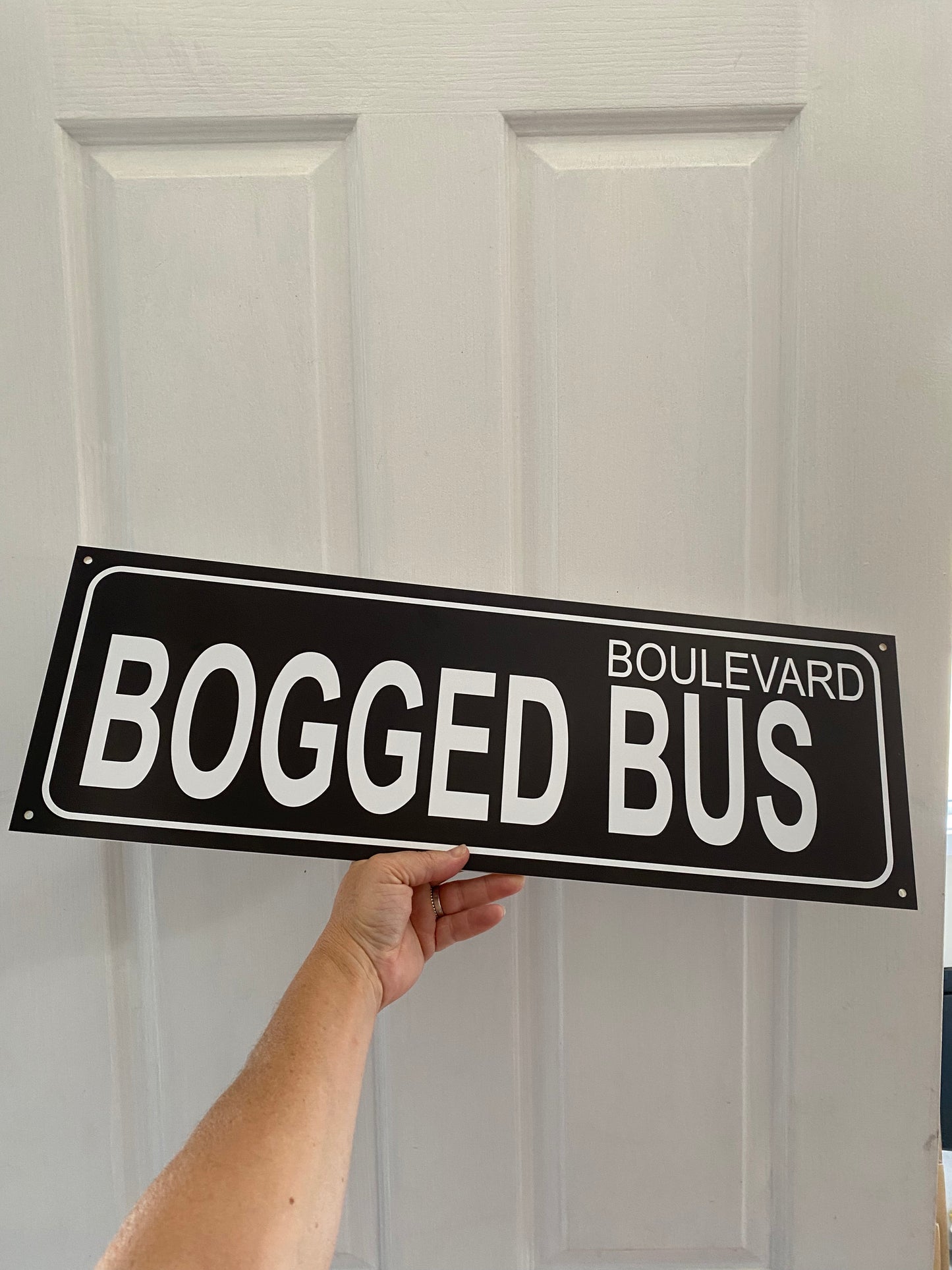 Custom Street Sign or Sticker | Personalised Black & White Property Sign | House Driveway Address | Aussie Made