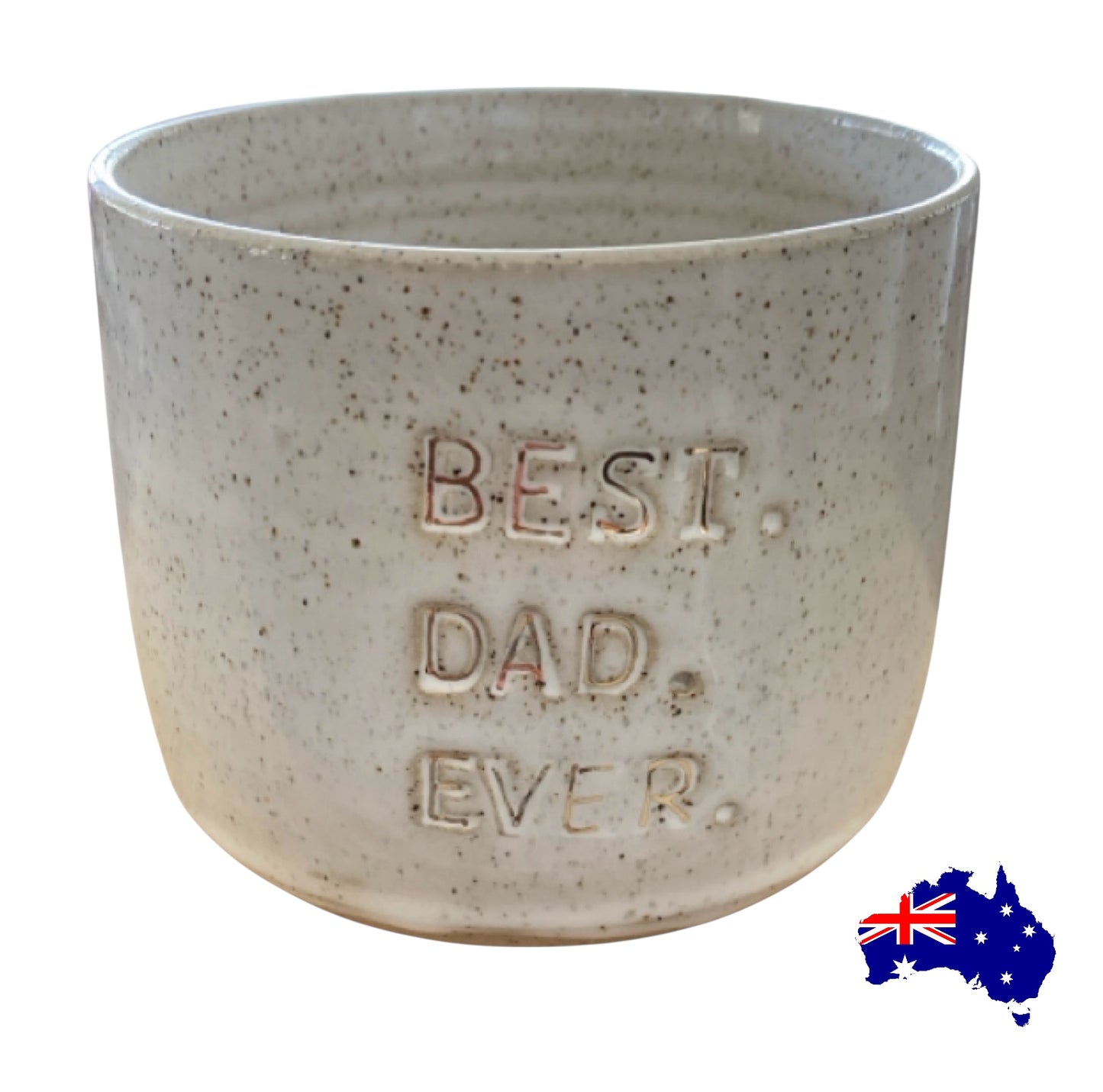 Mug Cup Best Dad Ever Pottery Ceramic Aussie Made