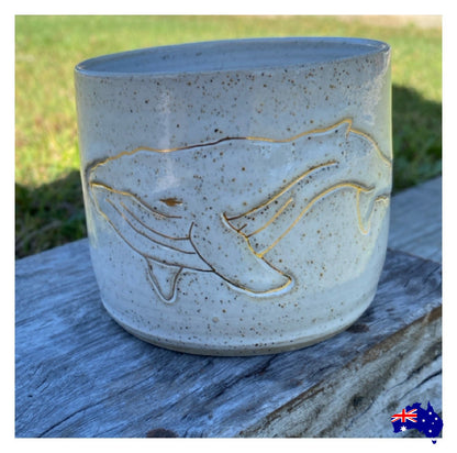 Mug Cup Whale Ocean Pottery Ceramic Aussie Made