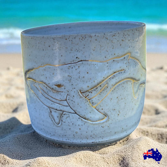 Mug Cup Whale Ocean Pottery Ceramic Aussie Made