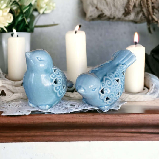 Bird Birds Blue Cute Décor Set Of 2 - The Renmy Store Homewares & Gifts 