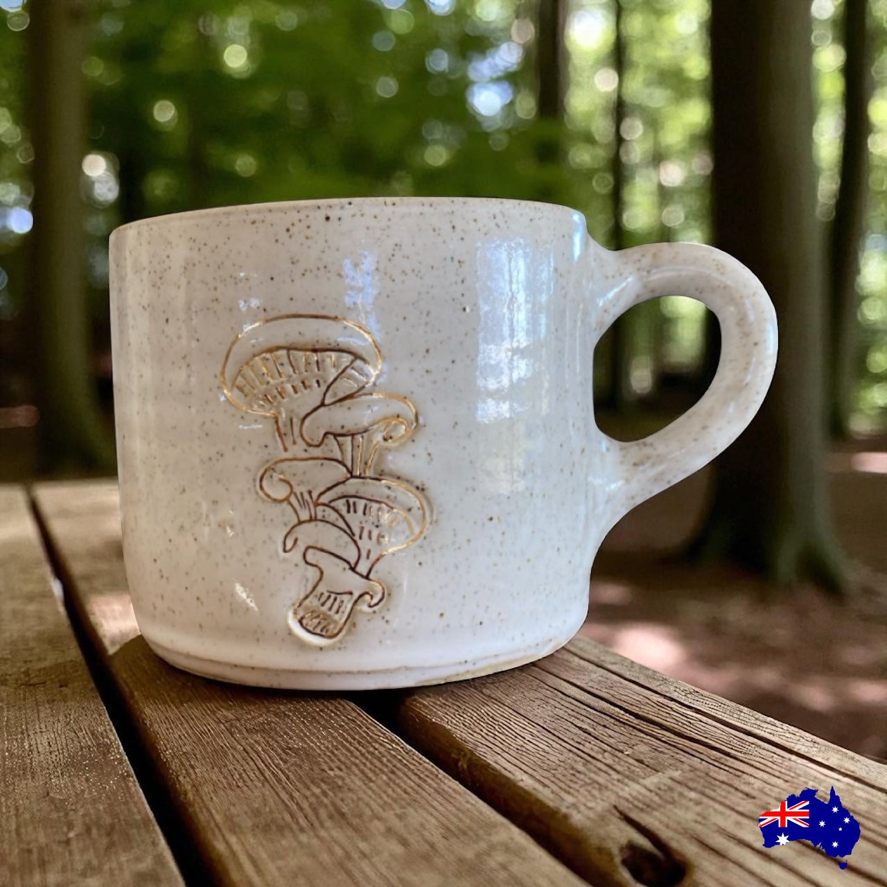 Mug Cup Mushroom Love Pottery Ceramic Aussie Made