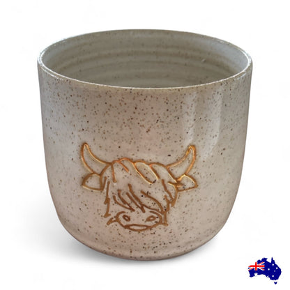 Mug Cup Highland Cow Farm Pottery Ceramic Aussie Made