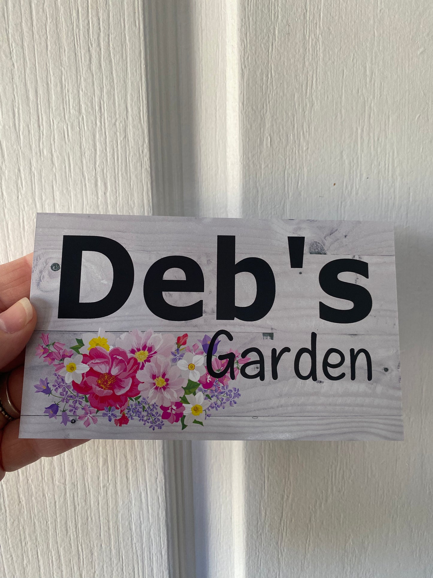 Custom Garden Sign - Personalised Floral Garden Plaque Australia