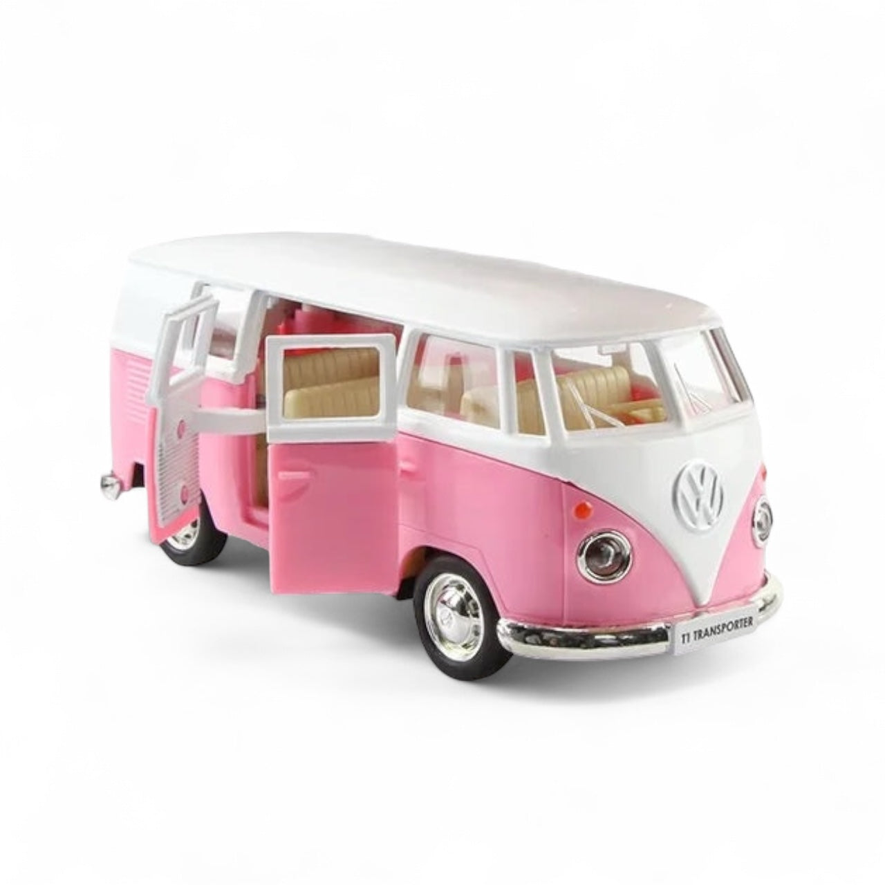 VW Kombi Van Pink Metal Collection Cars