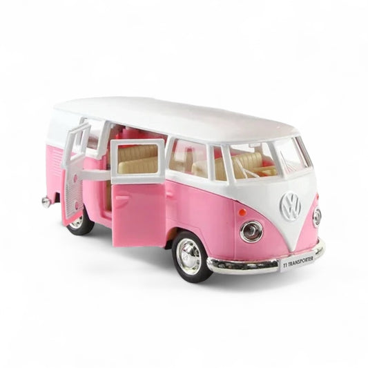 VW Kombi Van Pink Metal Collection Cars