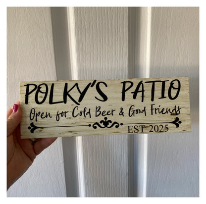 Shed Custom Beer Good Friends Sign