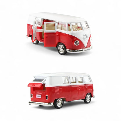 VW Kombi Van Red Metal Collection Cars