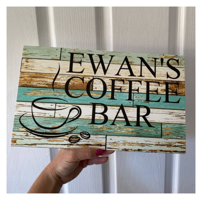 Coffee Cafe Custom Sign | Personalised Wording Acrylic Signage Australia