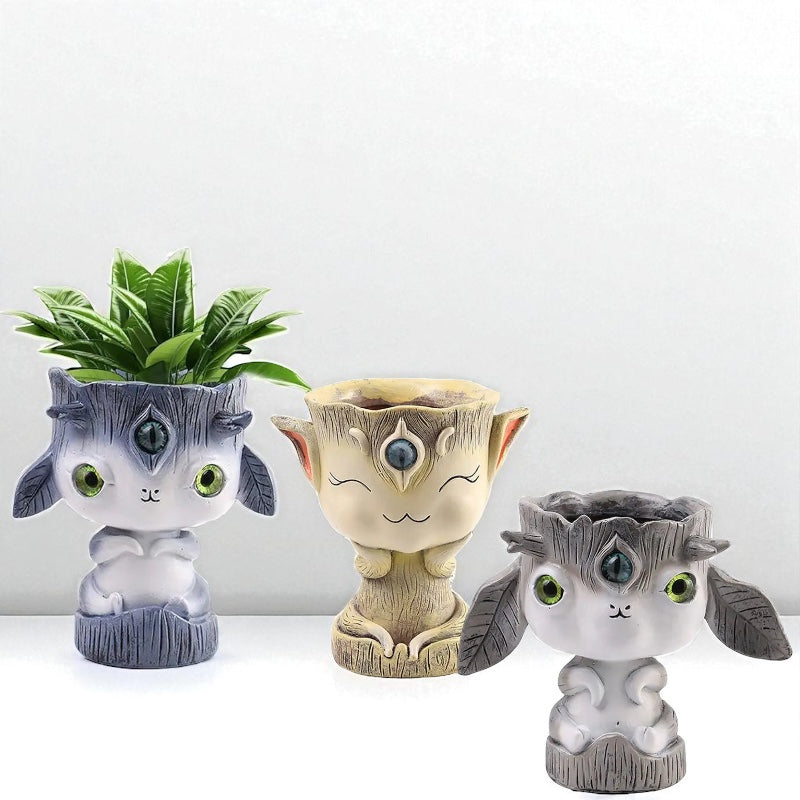 Pot Planter Earth Nature Creature Unique Garden
