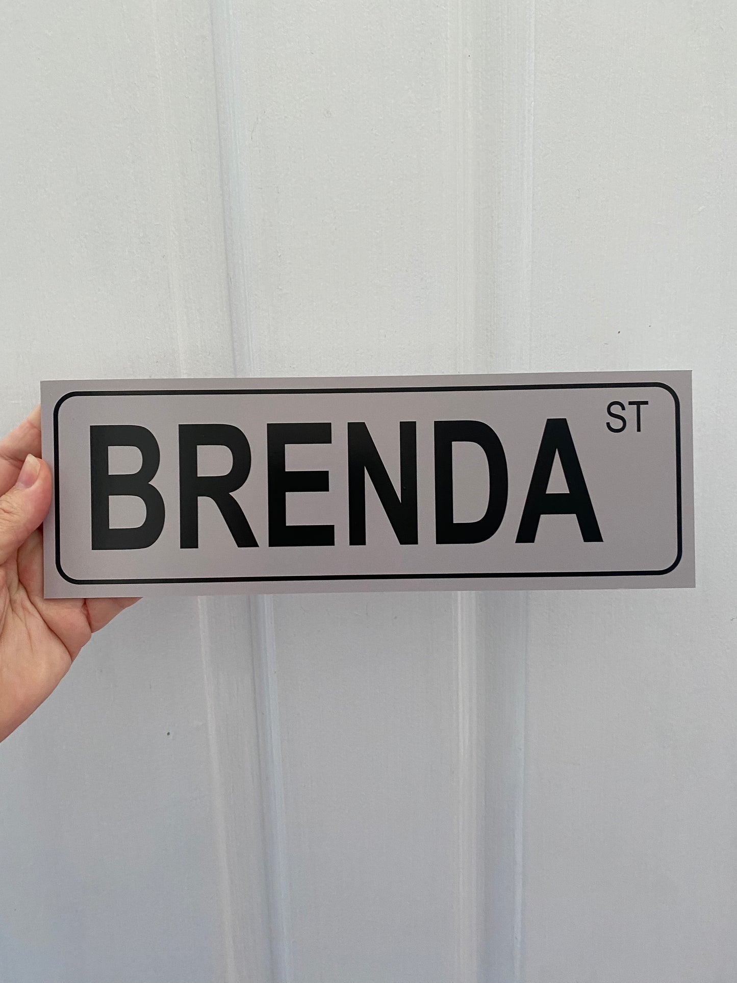 Custom Grey Street Sign or Sticker | Personalised Property Sign | House Driveway Address | Aussie Made
