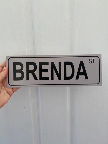 Custom Grey Street Sign or Sticker | Personalised Property Sign | House Driveway Address | Aussie Made