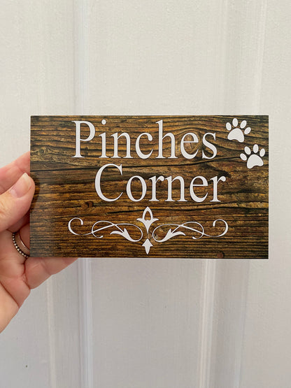 Custom Sign Personalised - Dark Wood Timber Look - Australian Made