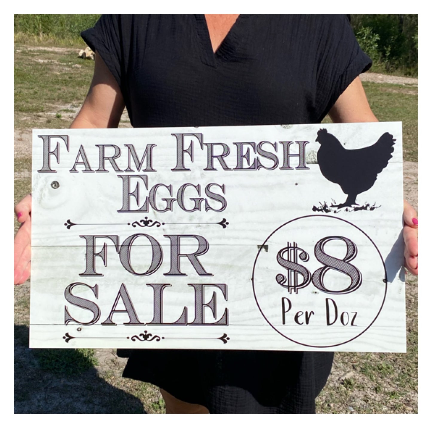 Chicken Eggs For Sale Personalised Custom Farm Stall Sign