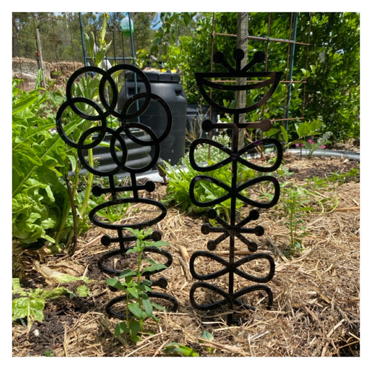 Trellis Climbing Planter Garden Decorative Vintage Set of 2