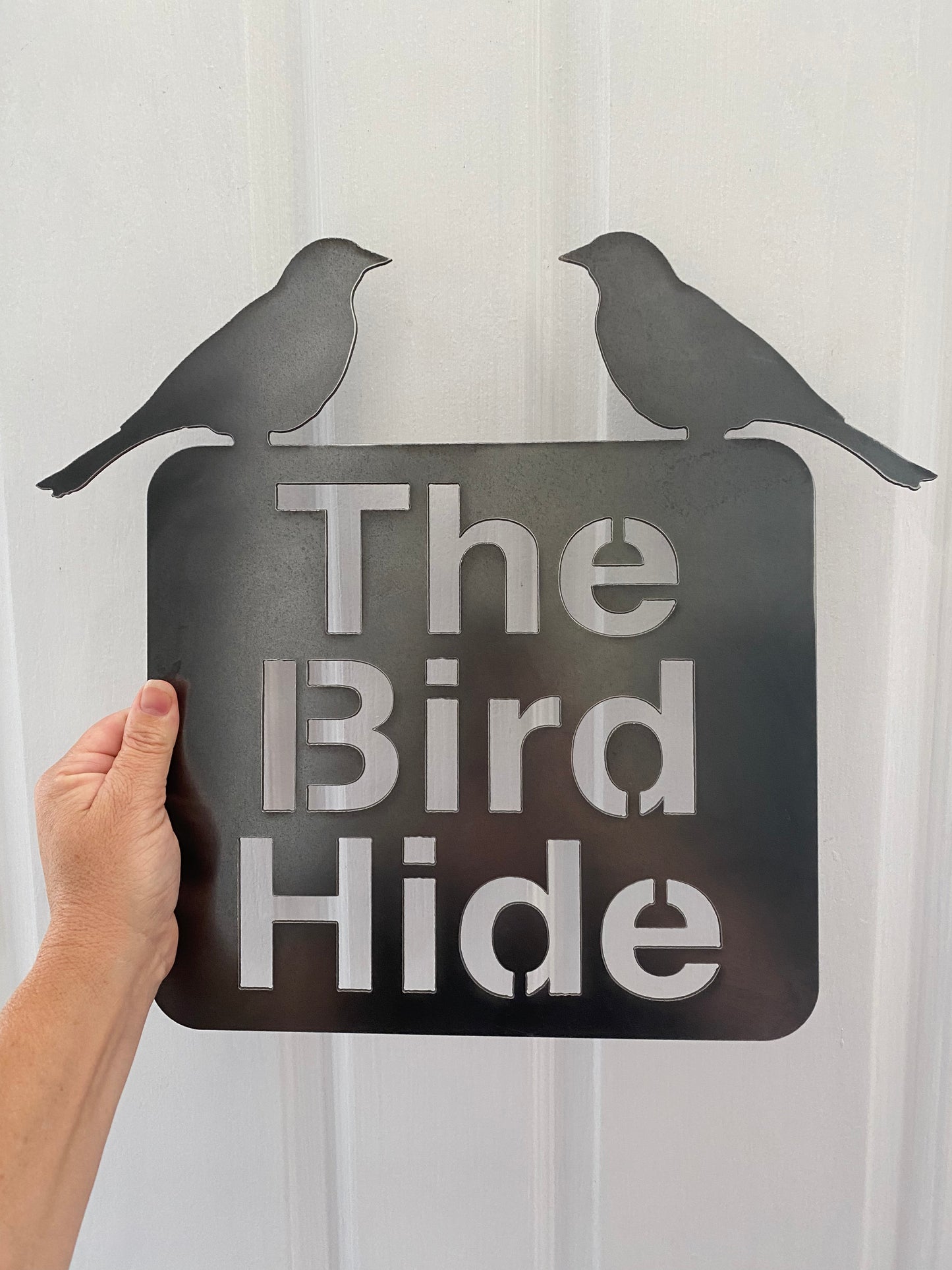 Custom Sparrow Birds Property Sign - Rusty Metal - Aussie Made