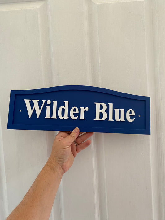 Beach Themed Custom Timber Sign Range - Personalised Coastal House Business Name - Australian Made