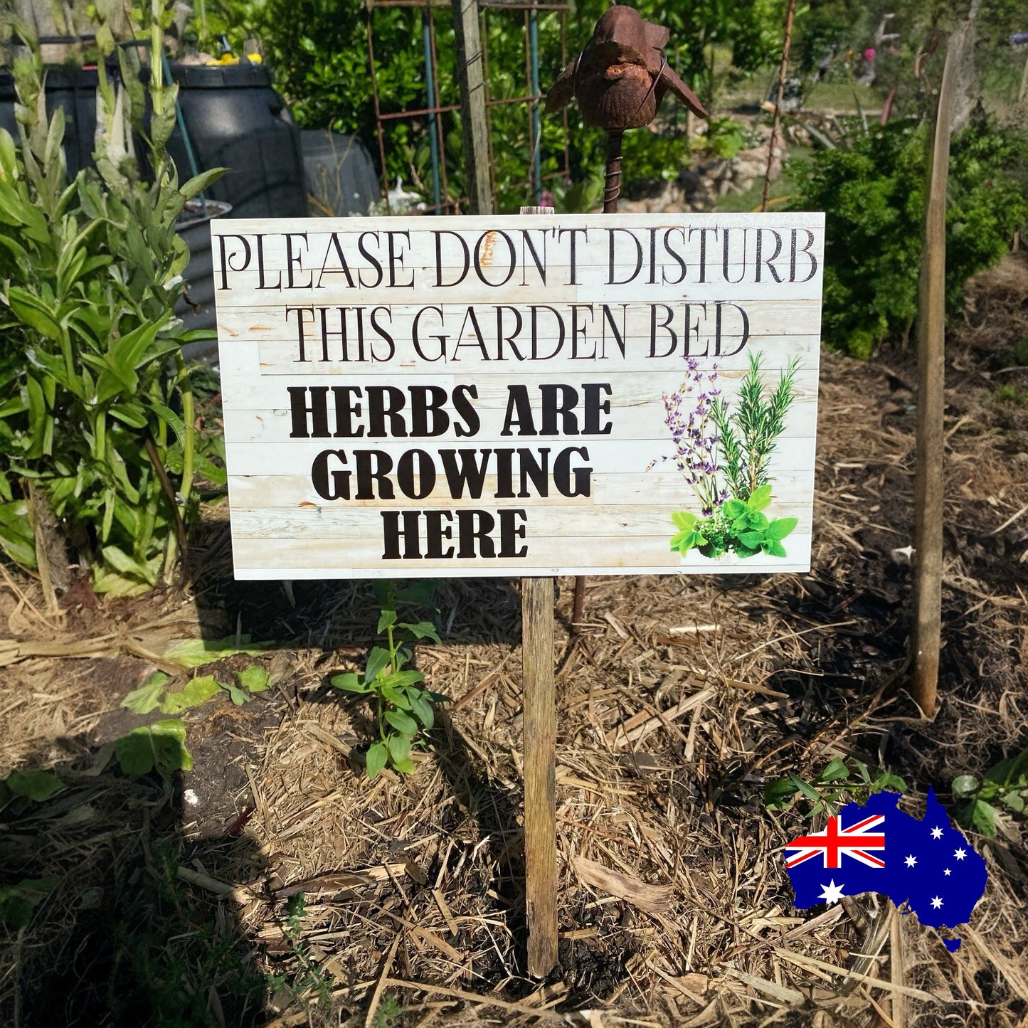 Please Don't Disturb This Garden Veggie Patch Sign