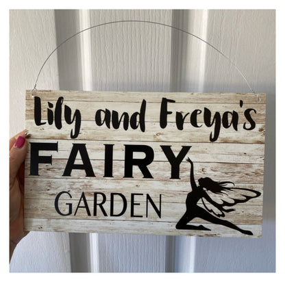 Fairy Garden Custom Name Sign