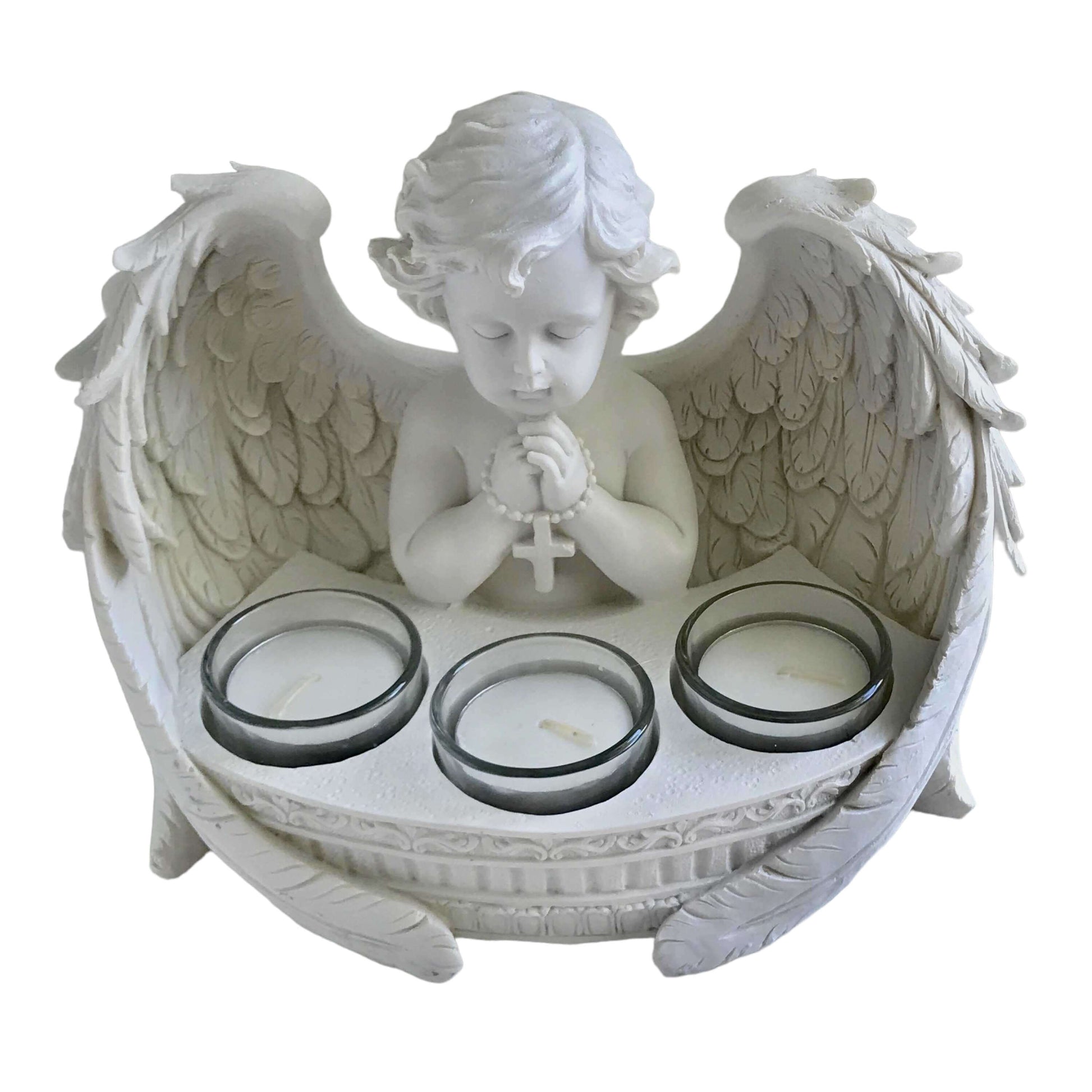 Angel Cherub Candle with Tealights - The Renmy Store Homewares & Gifts 