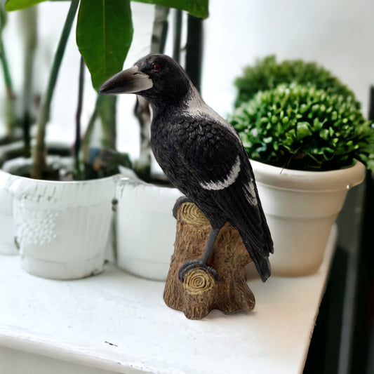 Magpie On Branch Bird Ornament - The Renmy Store Homewares & Gifts 
