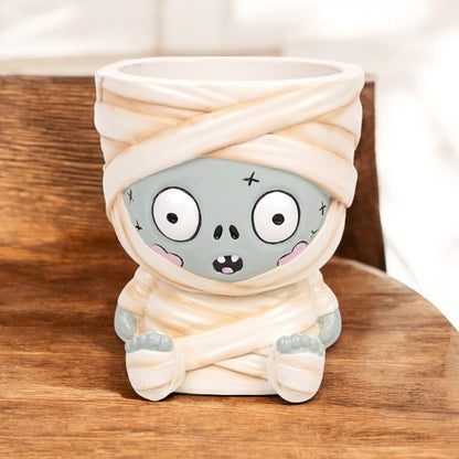 Planter Pot Pen Holder Garden Zombie Ghost Frankenstein Decoration