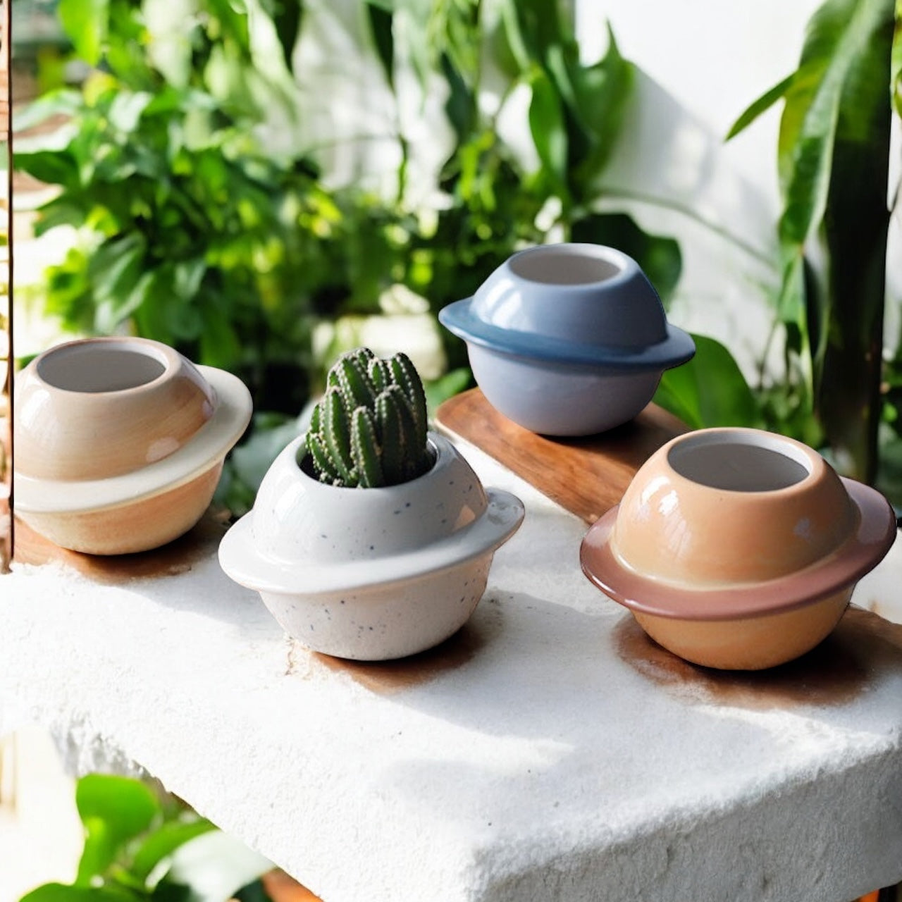 Planter Pot Flower Plant Garden Planet Galaxy