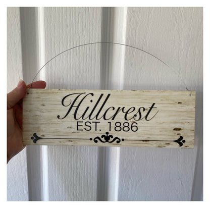 Family Name Custom Personalised Vintage Sign