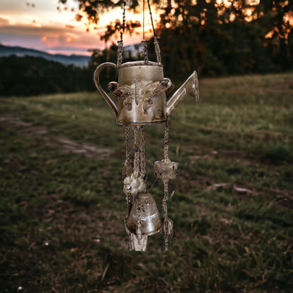 Bell Chime Watering Can Butterfly Garden - The Renmy Store Homewares & Gifts 