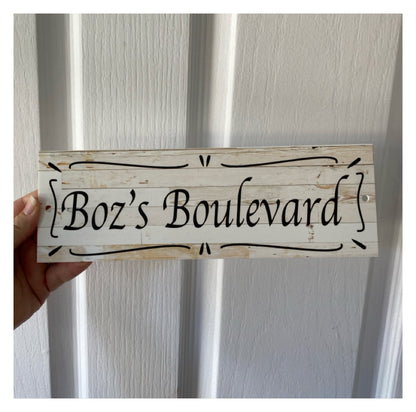 Cottage Custom Personalised Rustic Chic Sign