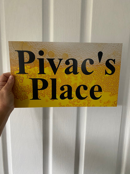 Beer Personalised Custom Bar Sign | Aussie Made
