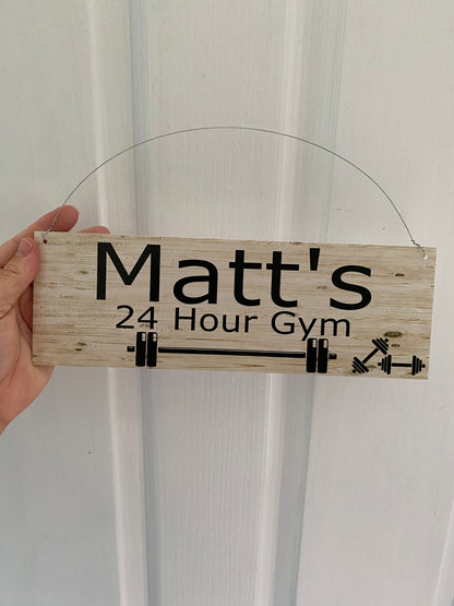 24 Hour Gym Custom Personalised Sign | Outdoor Aussie Made