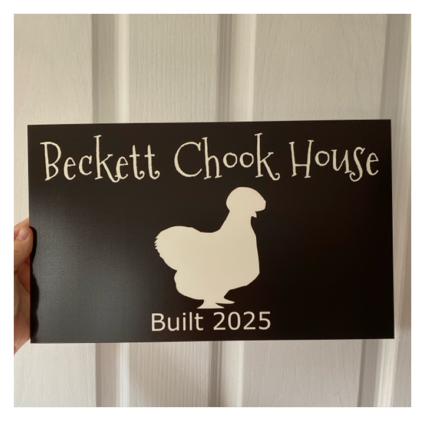 The Coop Custom Silkie Chicken Hen Sign | Aussie Made
