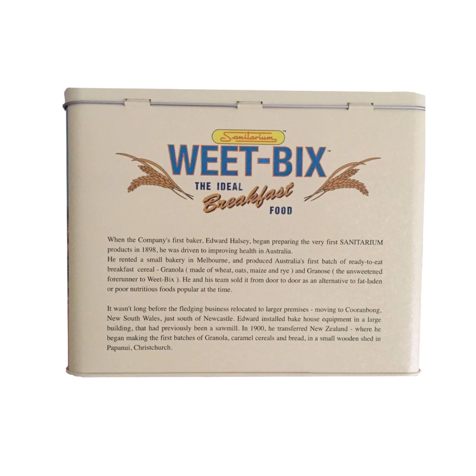 Weet Bix Box Tin Tea Classic Vintage Retro - The Renmy Store Homewares & Gifts 