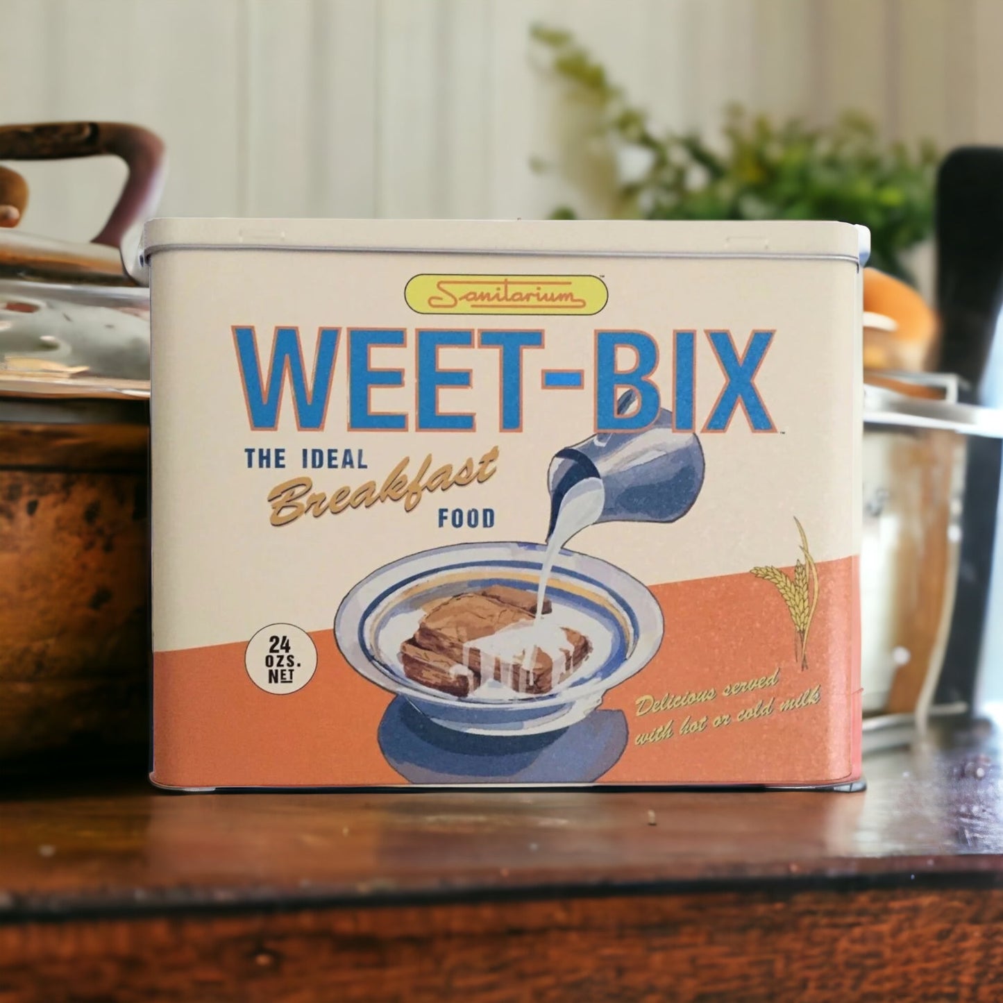 Weet Bix Box Tin Tea Classic Vintage Retro