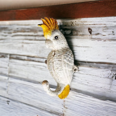 Cockatoo Bird Iron Hook - The Renmy Store Homewares & Gifts 