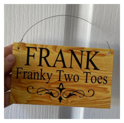 Timber Style Your Text Custom Wording Sign