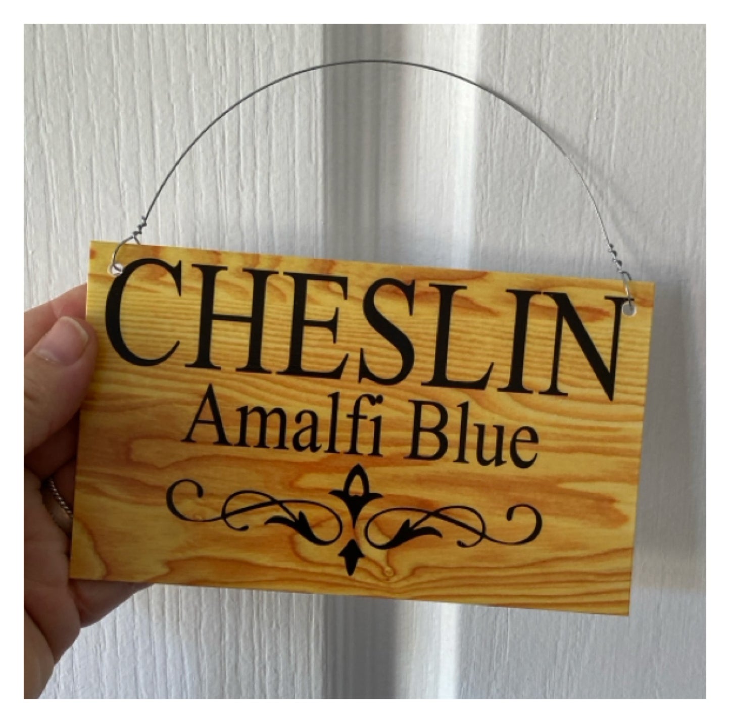 Timber Style Your Text Custom Wording Sign