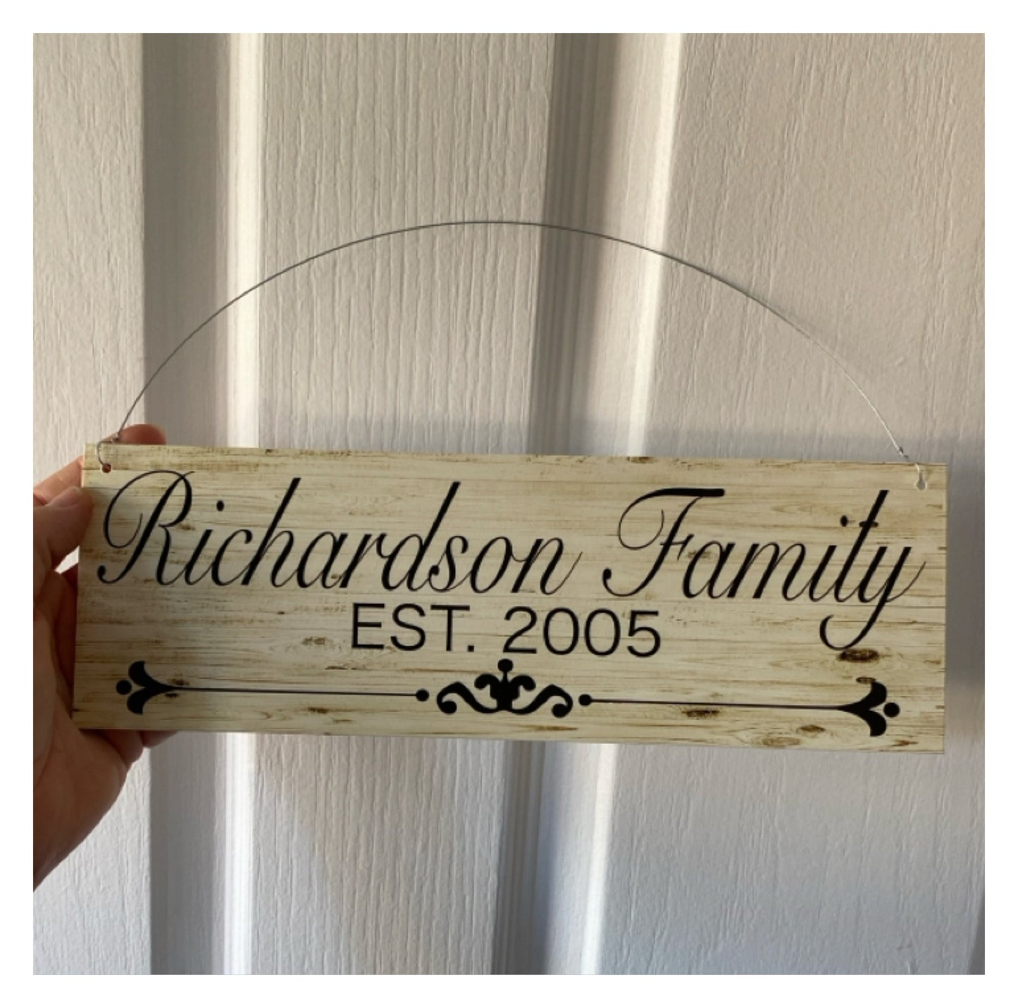 Family Name Custom Personalised Vintage Sign