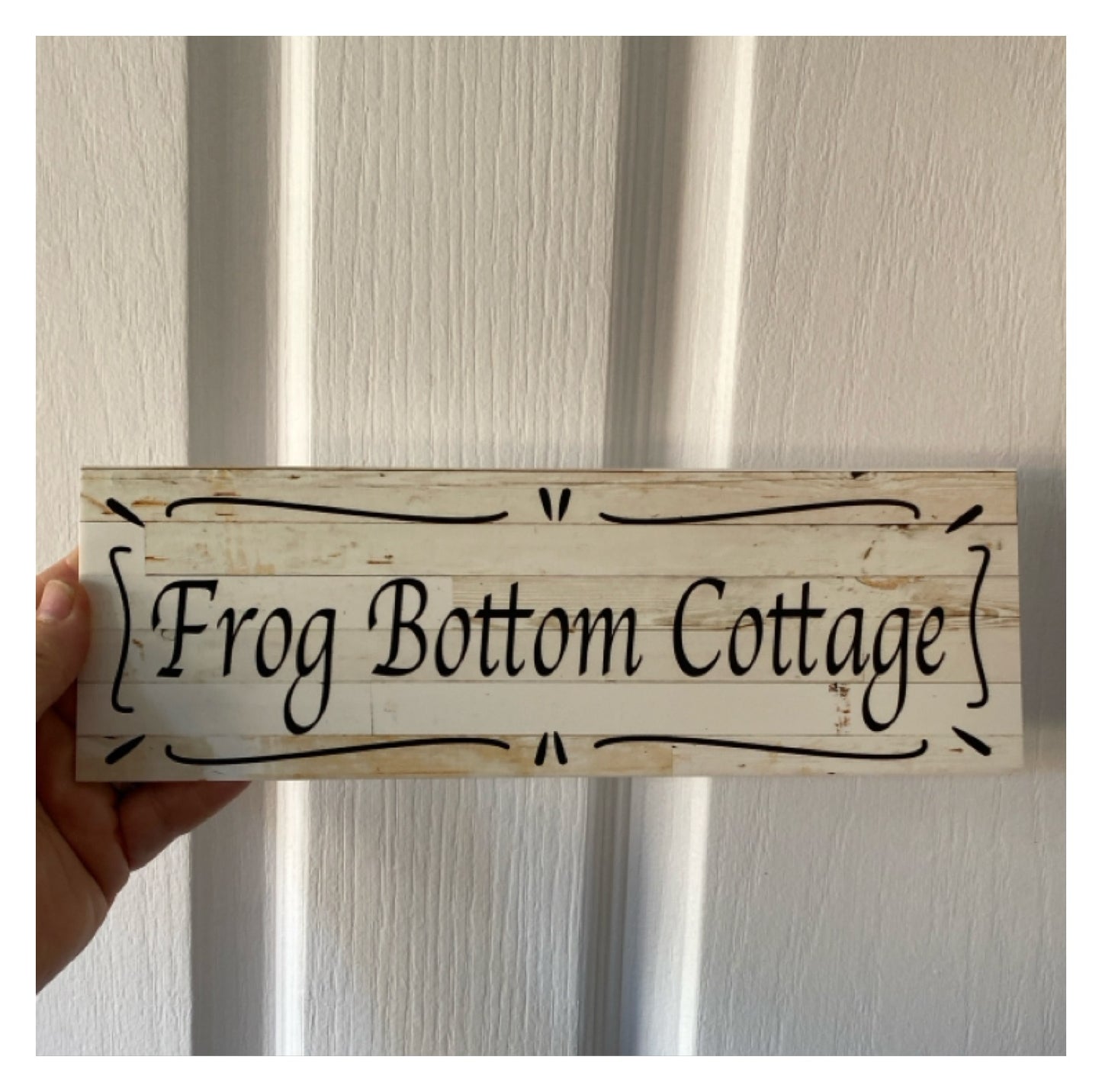 Cottage Custom Personalised Rustic Chic Sign