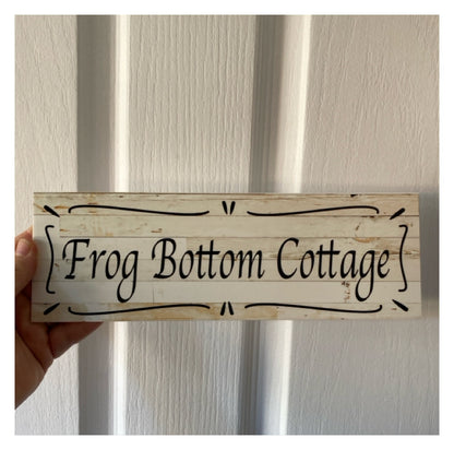 Cottage Custom Personalised Rustic Chic Sign