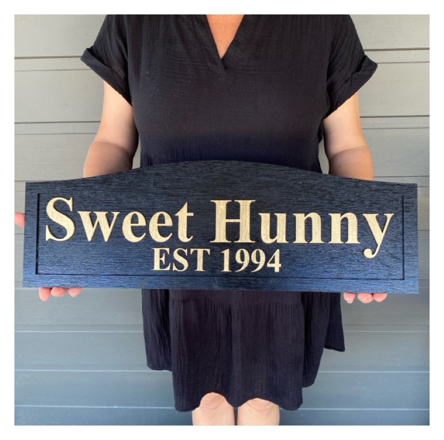 Cottage House Residence Timber Wood Custom Personalised Sign