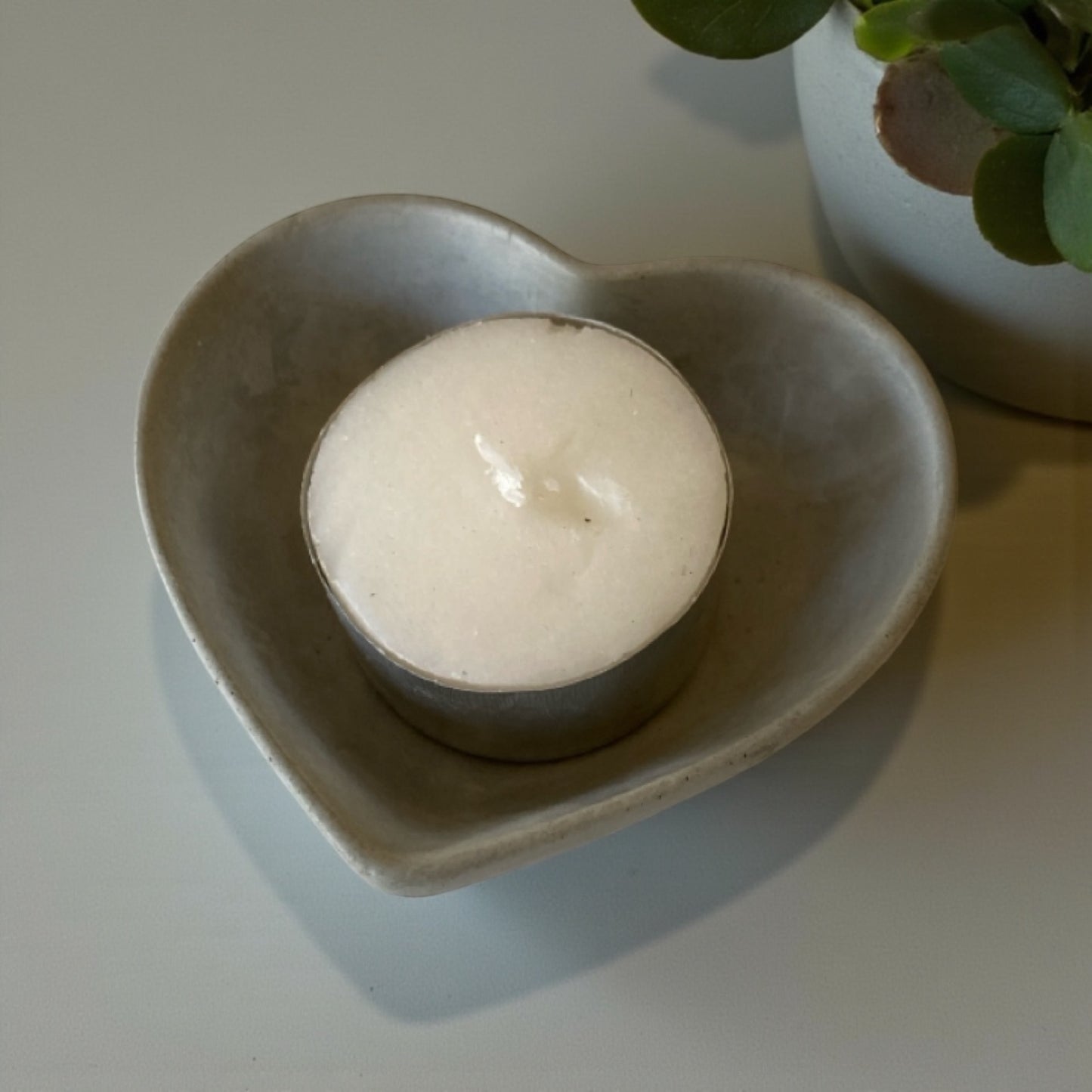 Tray Dish Candle Holder Heart Aussie Handmade Concrete